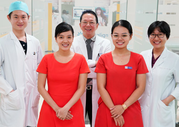 Dr Hung and staff